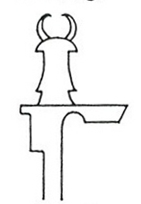 7. felső-egyiptomi monosz jelvénye (Lexikon der Ägyptologie II. 423)